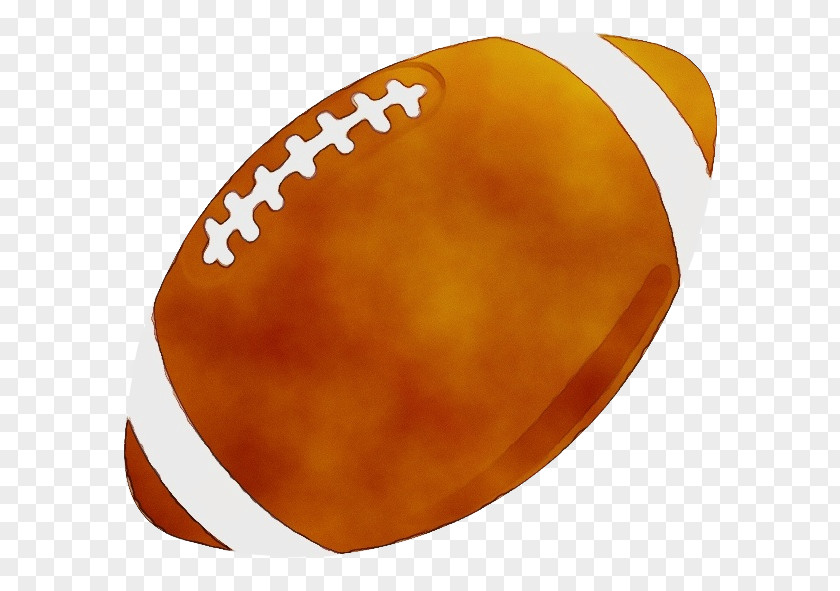Sports Equipment Orange American Football Background PNG