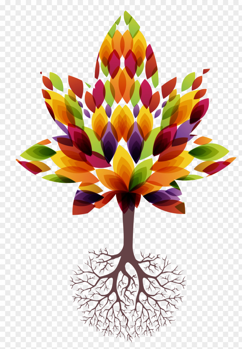 Tree And Roots Root Euclidean Vector PNG