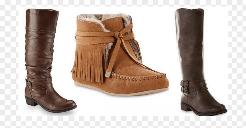 Boot Riding Snow Moccasin Brown PNG