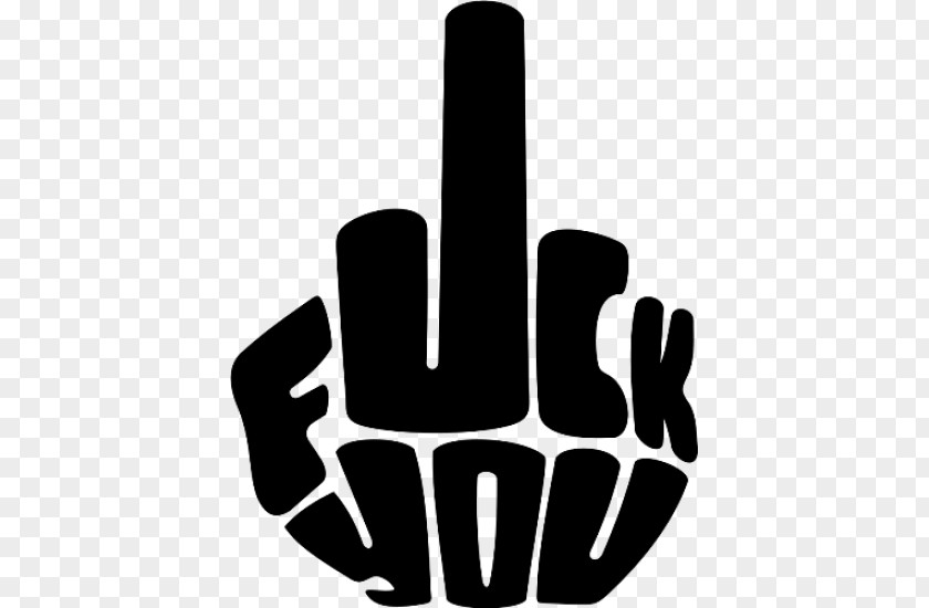 Car Decal Bumper Sticker Middle Finger PNG