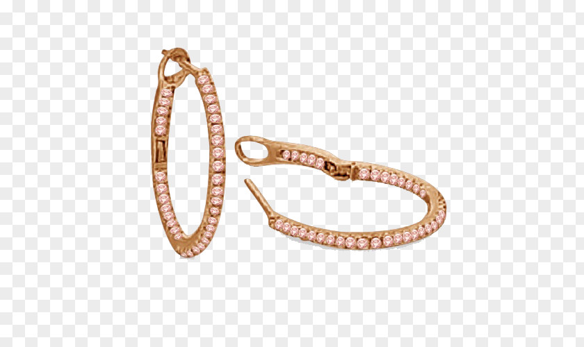 Diamond Earring Bracelet Colored Gold Kreole PNG