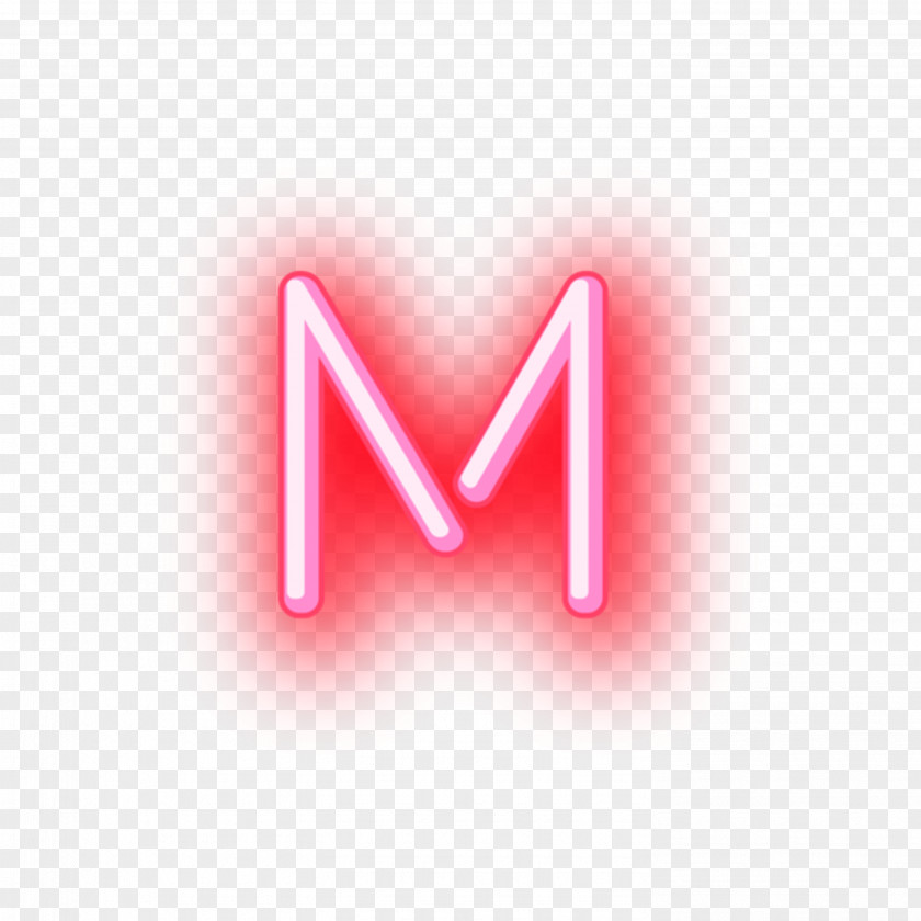 Neon Cocktail Letter Image Clip Art PNG