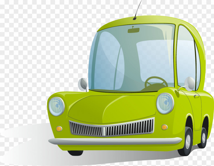 Car Cartoon Illustration PNG