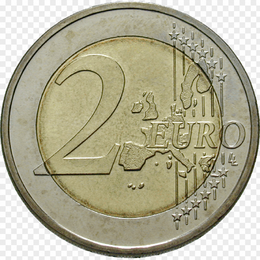 Coin 2 Euro Commemorative Coins Nickel PNG