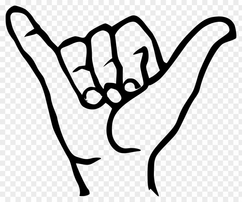 Gesture Vector Shaka Sign Hawaii Language Symbol PNG