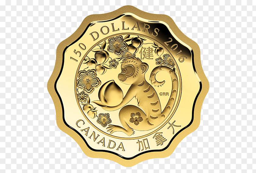 Gold Coin Silver Canadian Mint PNG