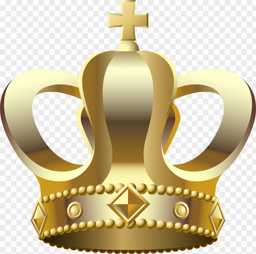 Metal Symbol Gold Crown PNG