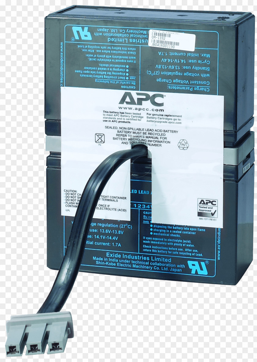 Rbc APC By Schneider Electric Smart-UPS Lead–acid Battery PNG
