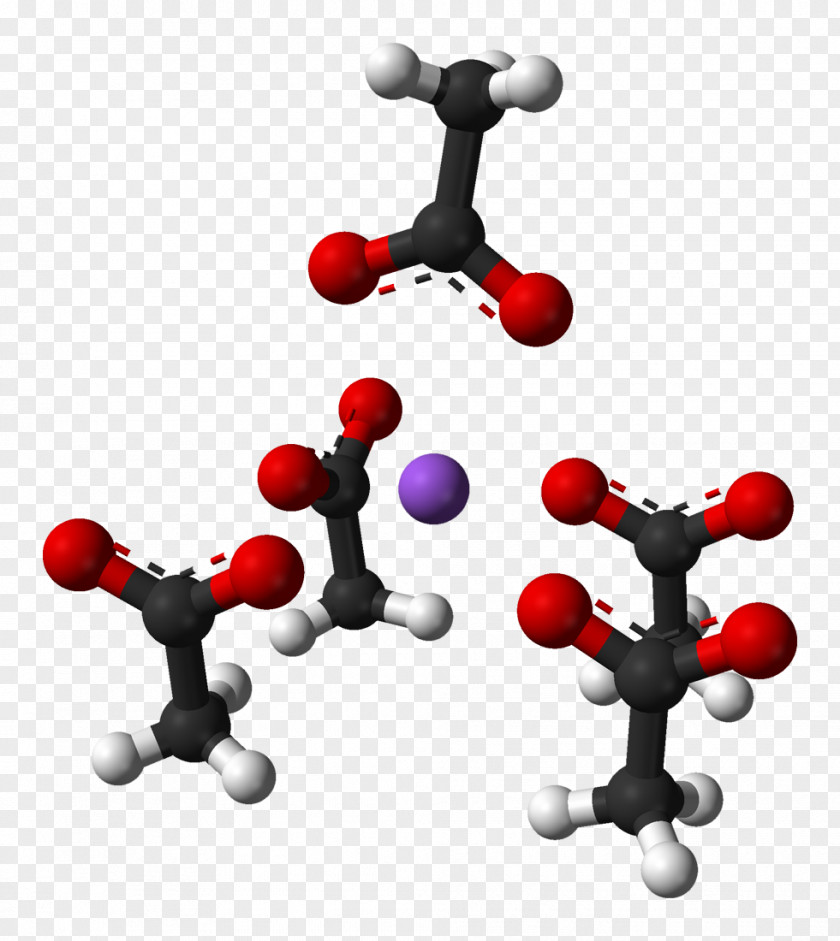 Stick Sodium Acetate Crystal Structure PNG