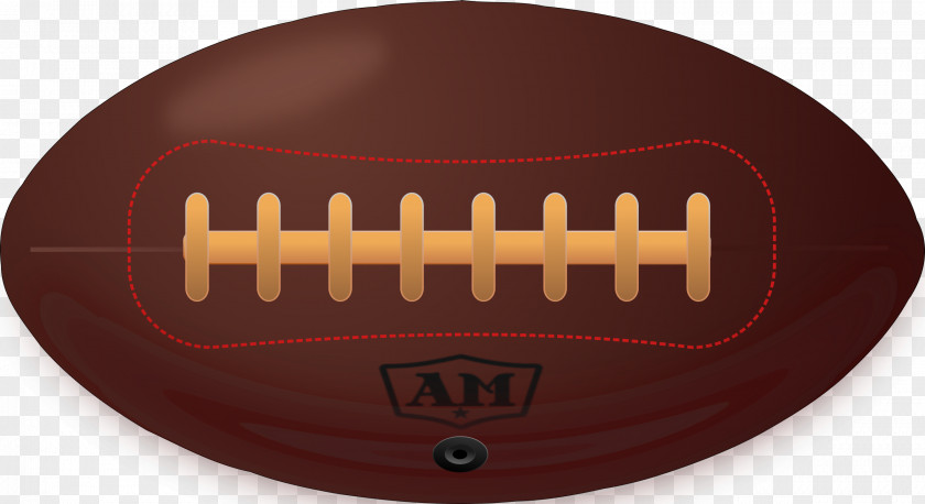 American Football Ball Pitch Illustration PNG