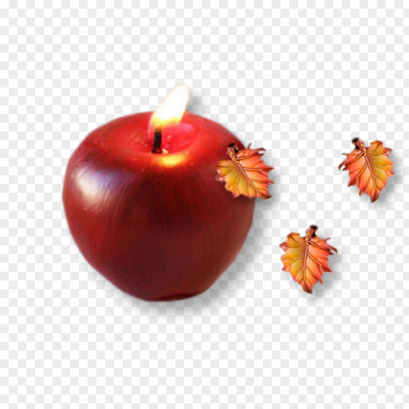 Apple Candles Clip Art PNG