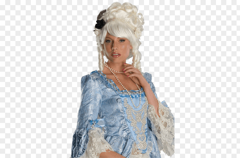 Marie Antoinette Wig Costume Party Rose PNG