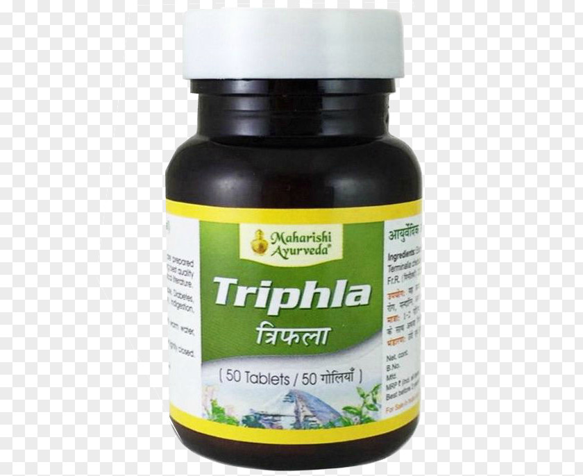 Tablet Triphala Ayurveda Churna Terminalia Bellirica PNG