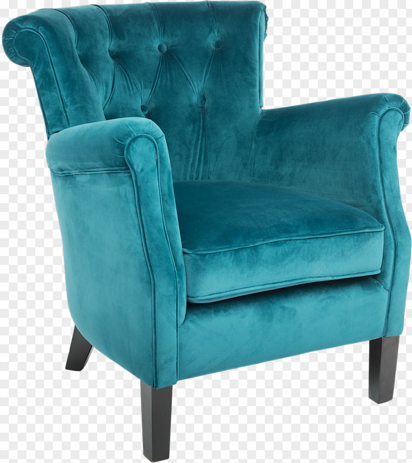 Armchair Fauteuil Teal Furniture Chair Turquoise PNG