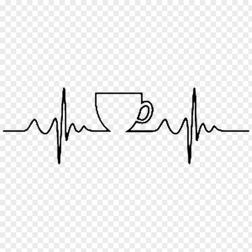 Heart Beat Coffee Cup Cafe Tea Caffeine PNG