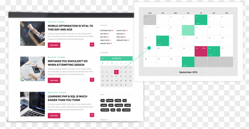 Multi Use Multipurpose Google Calendar Web Page Infographic PNG