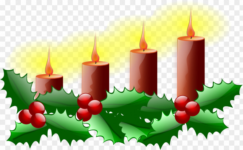 Santa Claus Advent Sunday Candle Gaudete PNG