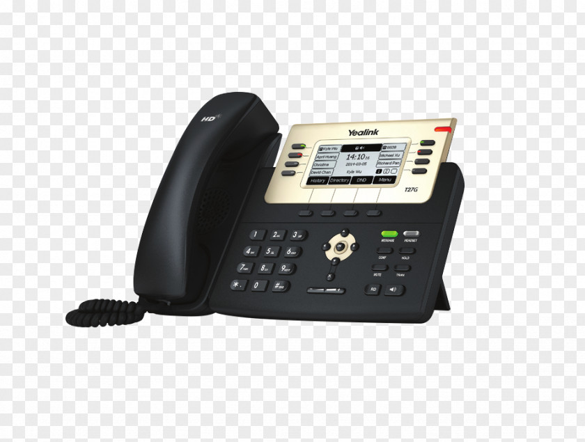 Sip VoIP Phone Yealink SIP-T27G Session Initiation Protocol SIP-T23G Telephone PNG