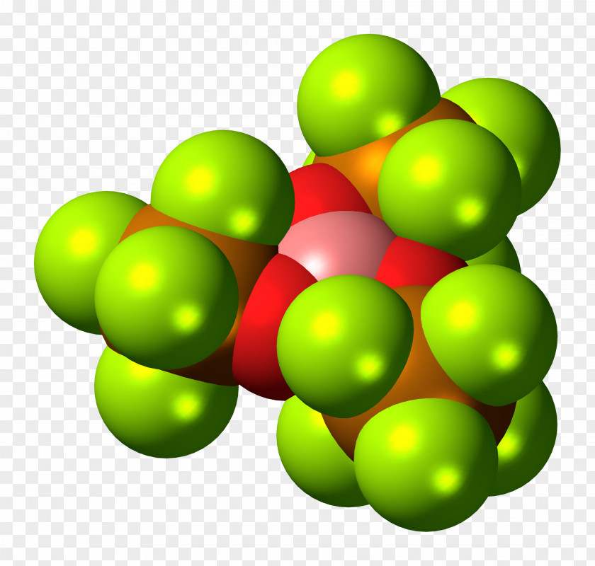 Yellow Red Boron Trifluoride Molecule Chemical Element Molecular Geometry PNG