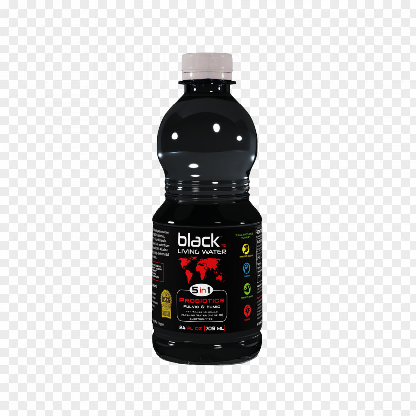Black Mineral Water Bottles Ionizer Fizzy Drinks Coconut PNG