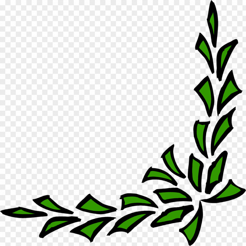 Corner Plant Cliparts Borders And Frames Clip Art PNG