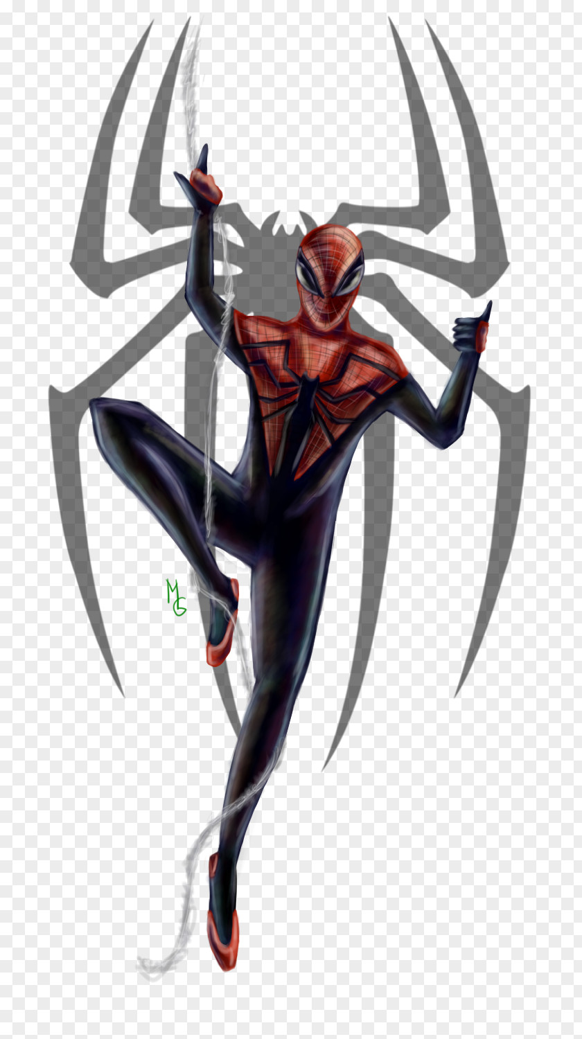 Demon Spider-Man Cartoon PNG