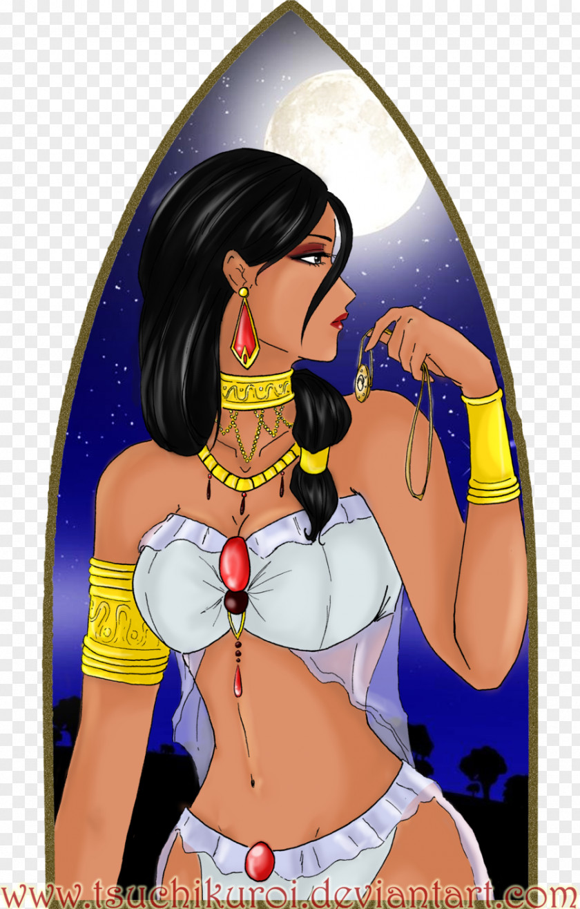 Farah Fiction Black Hair Brown Character PNG