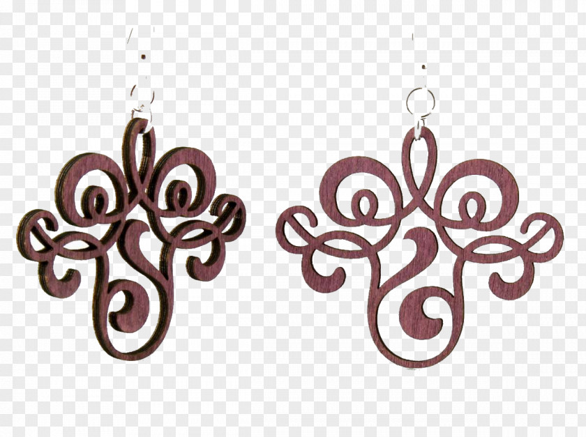 Filigree Earring Body Jewellery Christmas Ornament PNG