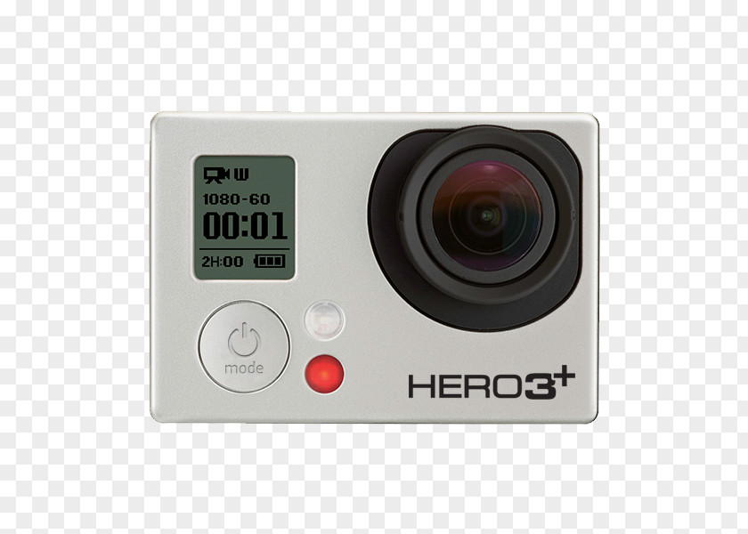 GoPro HERO3 Black Edition HERO3+ Silver Camera PNG