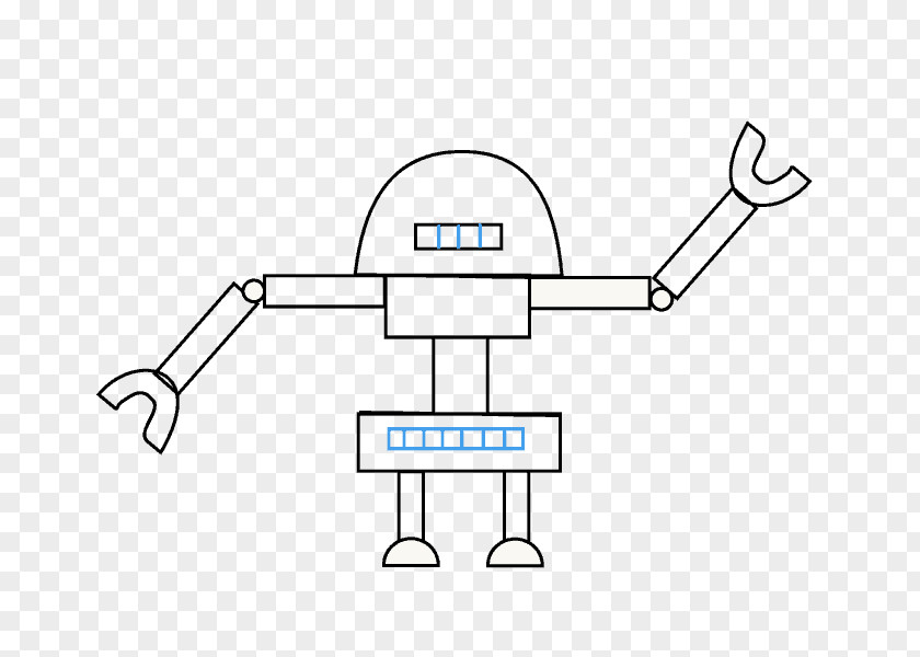 Robot Drawing Point Clip Art PNG