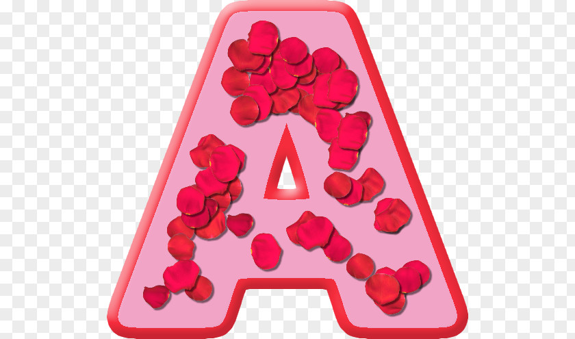 Rose Love Letter Alphabet PNG