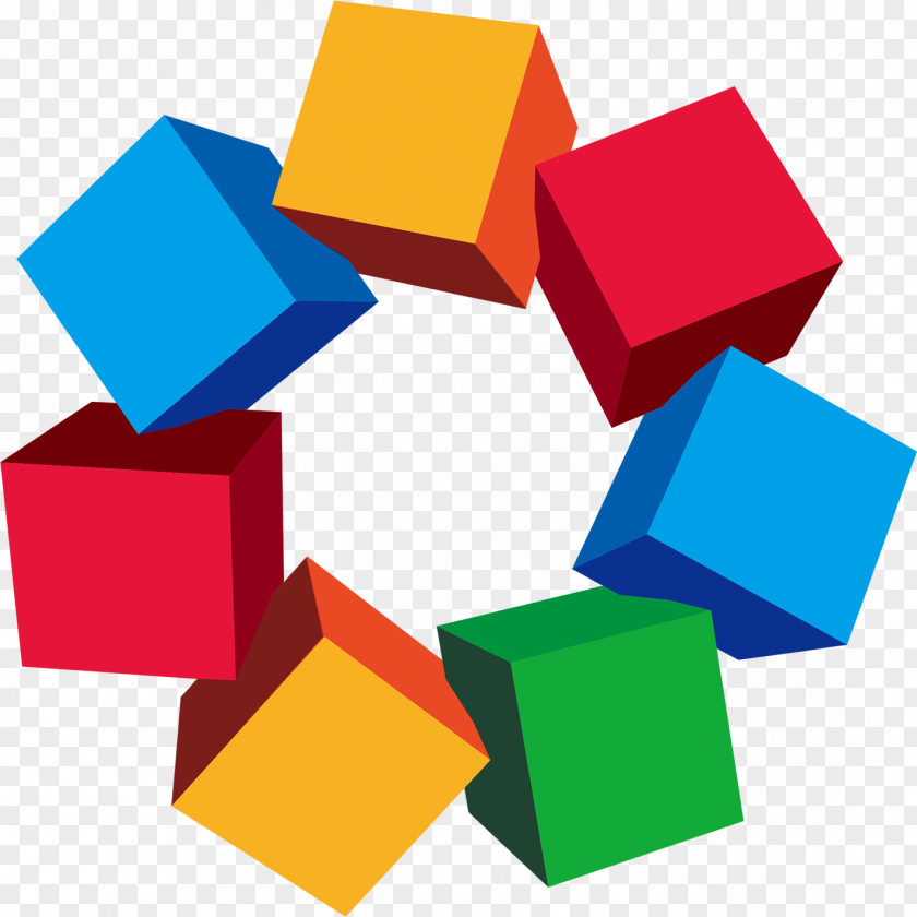 Round Cube 3D Computer Graphics Illustration PNG