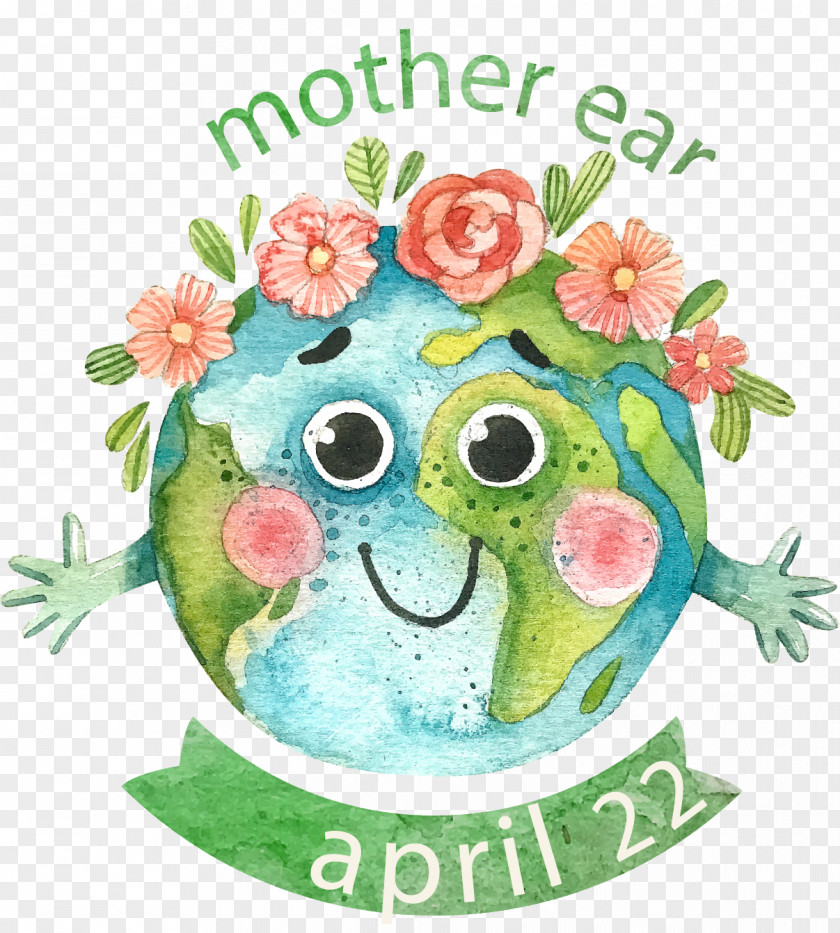 Vector Hand-painted Embracing The Earth International Mother Day Childrens Mothers PNG