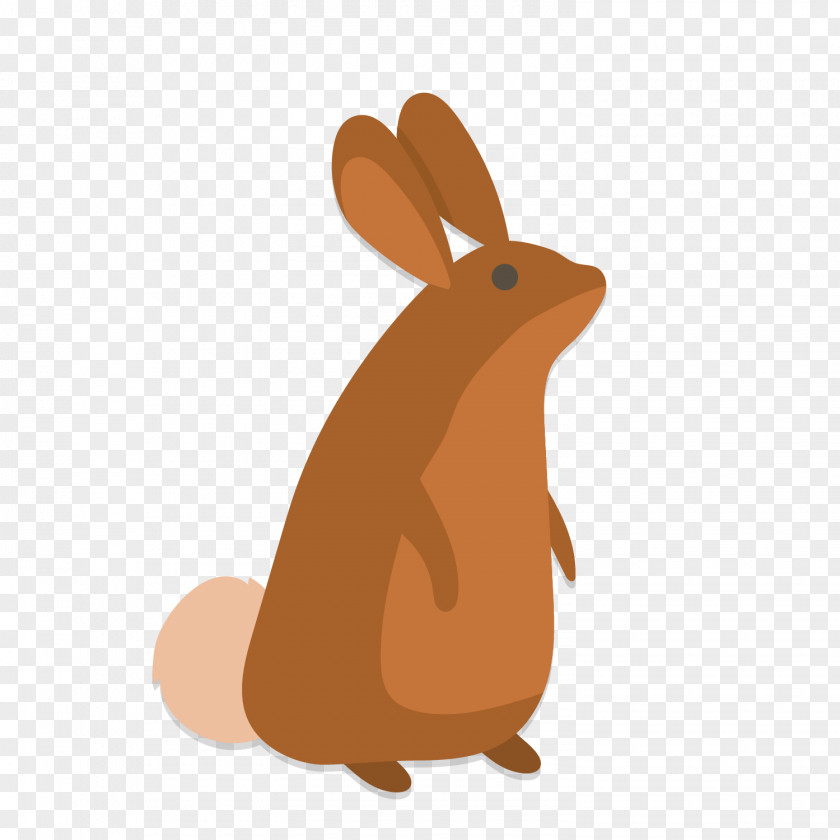 Vector Yellow Rabbit Illustration Domestic Easter Bunny Euclidean PNG