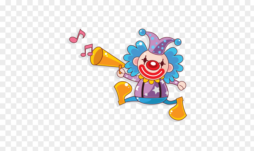 Circus Clown Cartoon PNG
