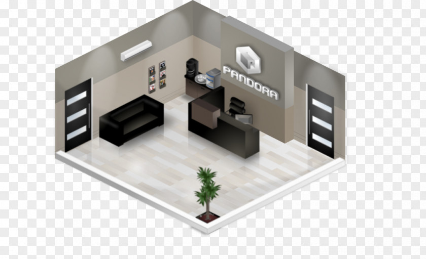 Isometric Office Angle PNG