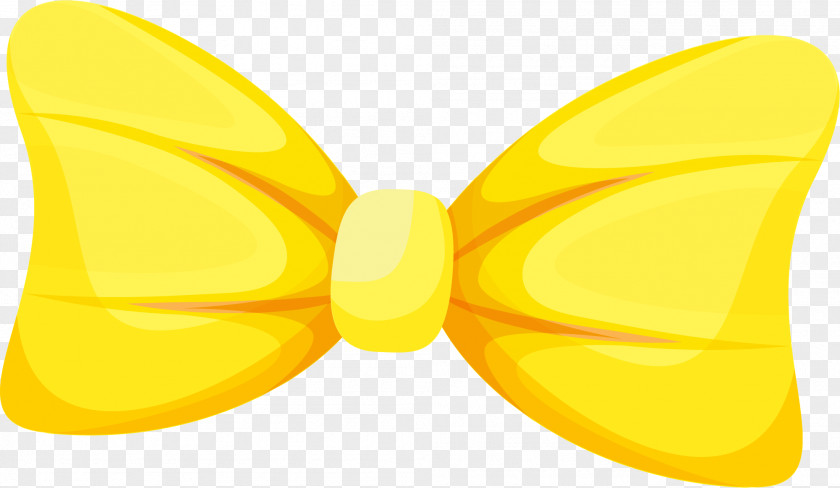 Little Fresh Yellow Bow Tie Monarch Butterfly PNG