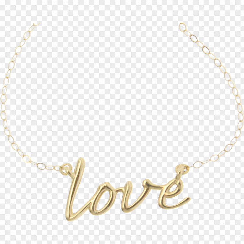 Necklace 14k Gold #LOVE Bracelet Jewellery PNG