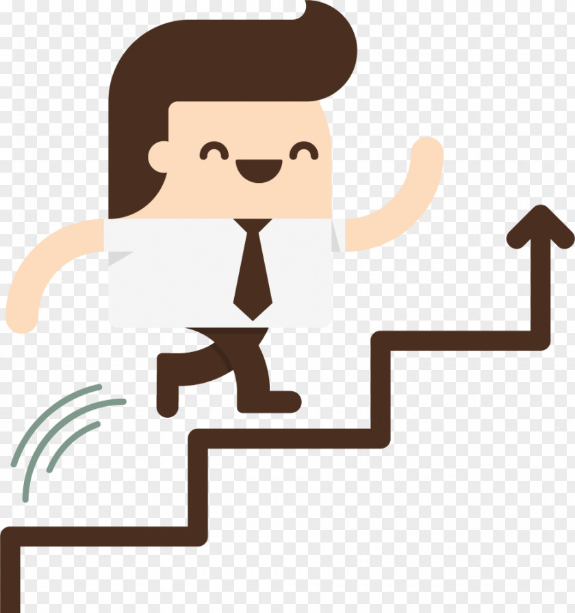 Staircase Businessperson Idea Management Clip Art PNG