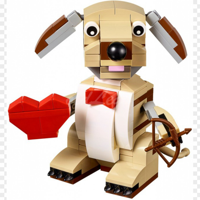Valentine's Day LEGO 40201 Valentines Cupid Dog Toy Lego Canada PNG