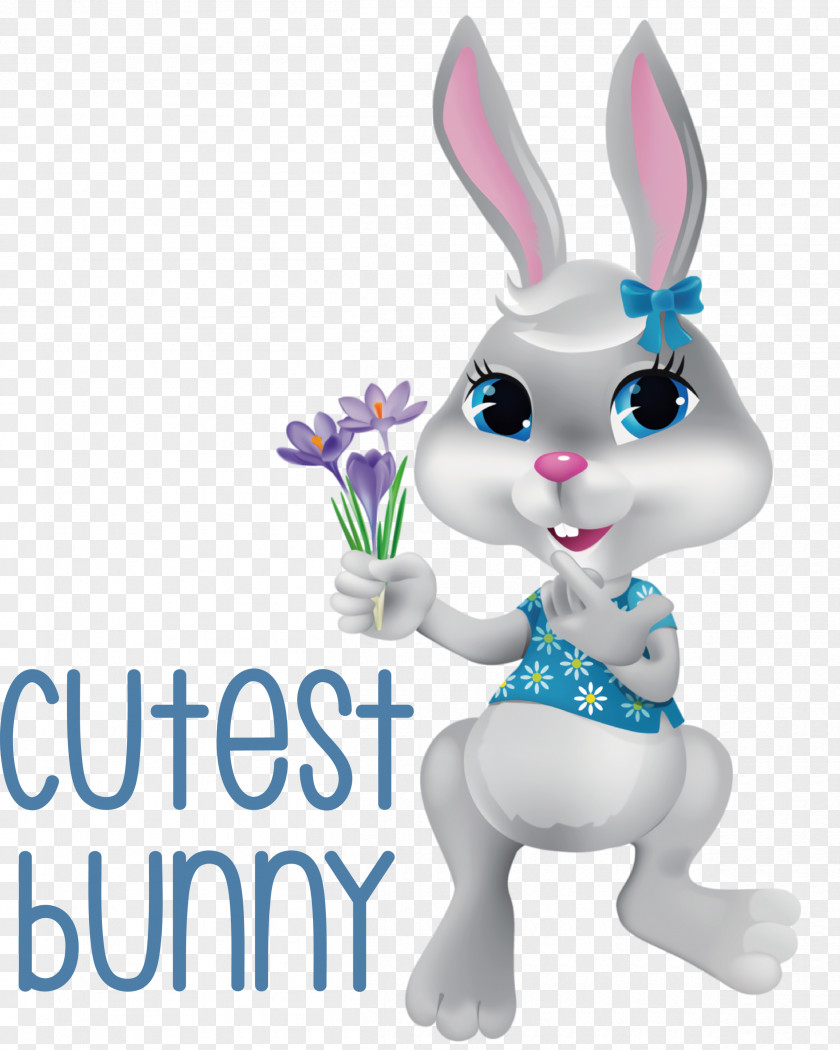 Cutest Bunny Easter Day PNG