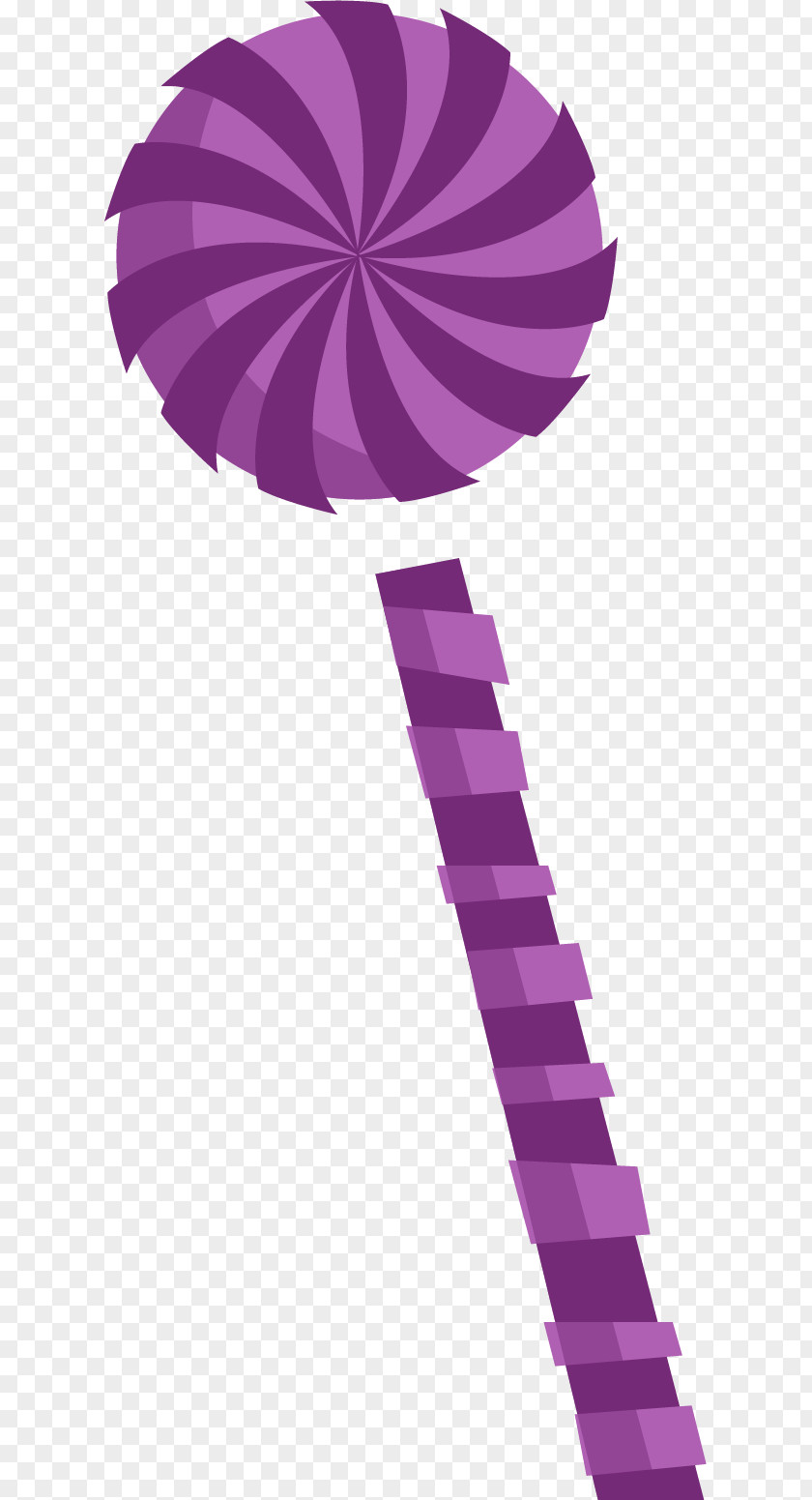 Vector Hand-painted Lollipop Purple PNG