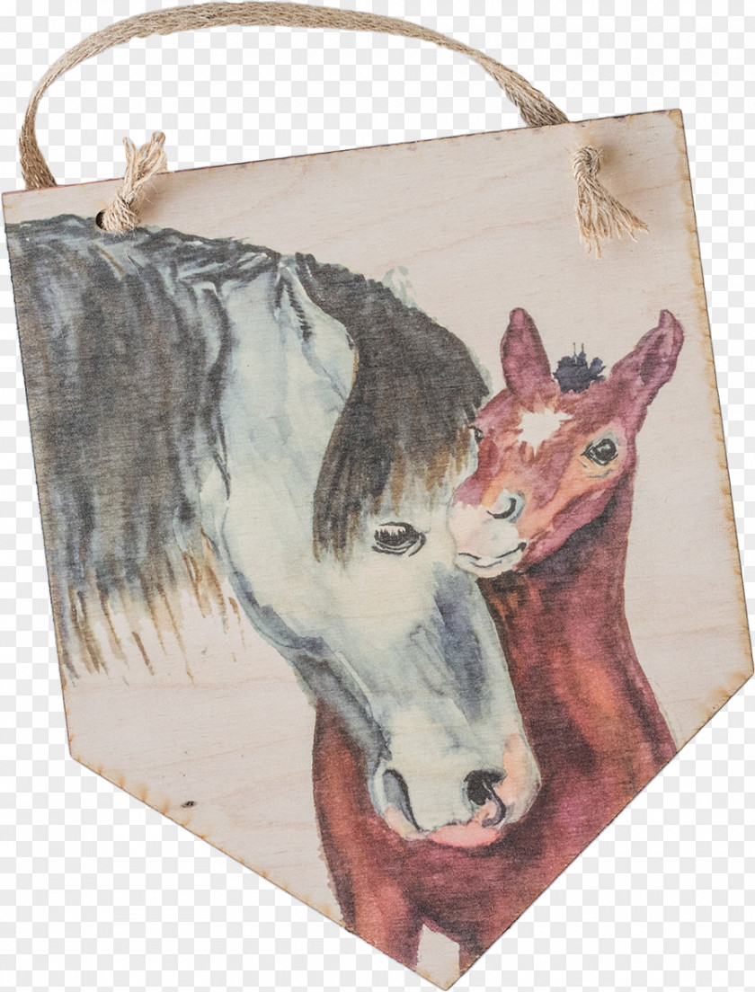 Watercolor Animal Horse Colt Fauna Painting Pennant PNG