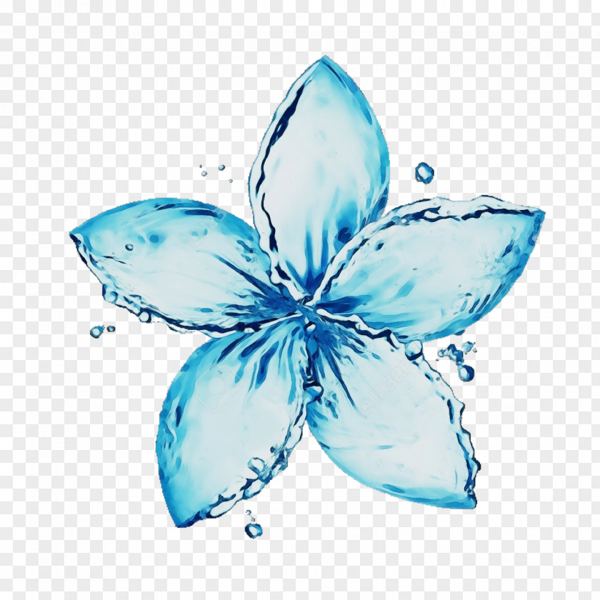 Butterfly Plant Watercolor Flower Background PNG