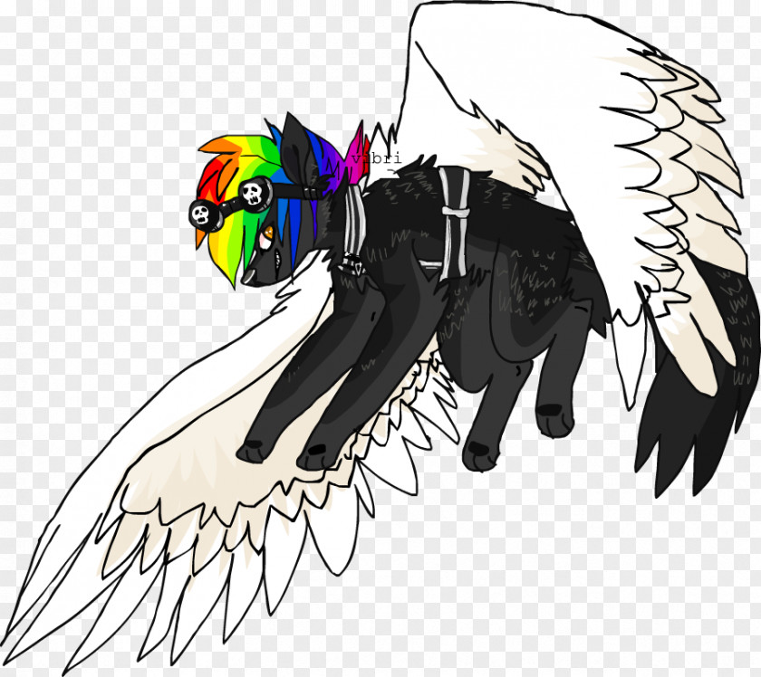 Horse Demon Feather Cartoon PNG