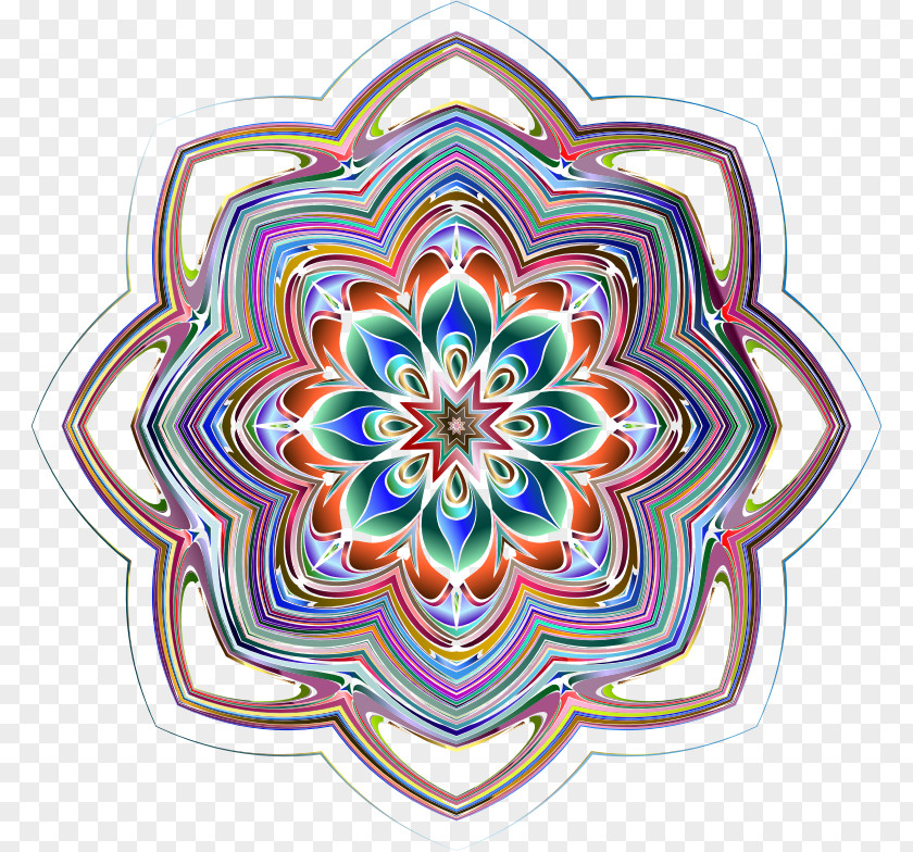 Line Kaleidoscope Symmetry Pattern PNG