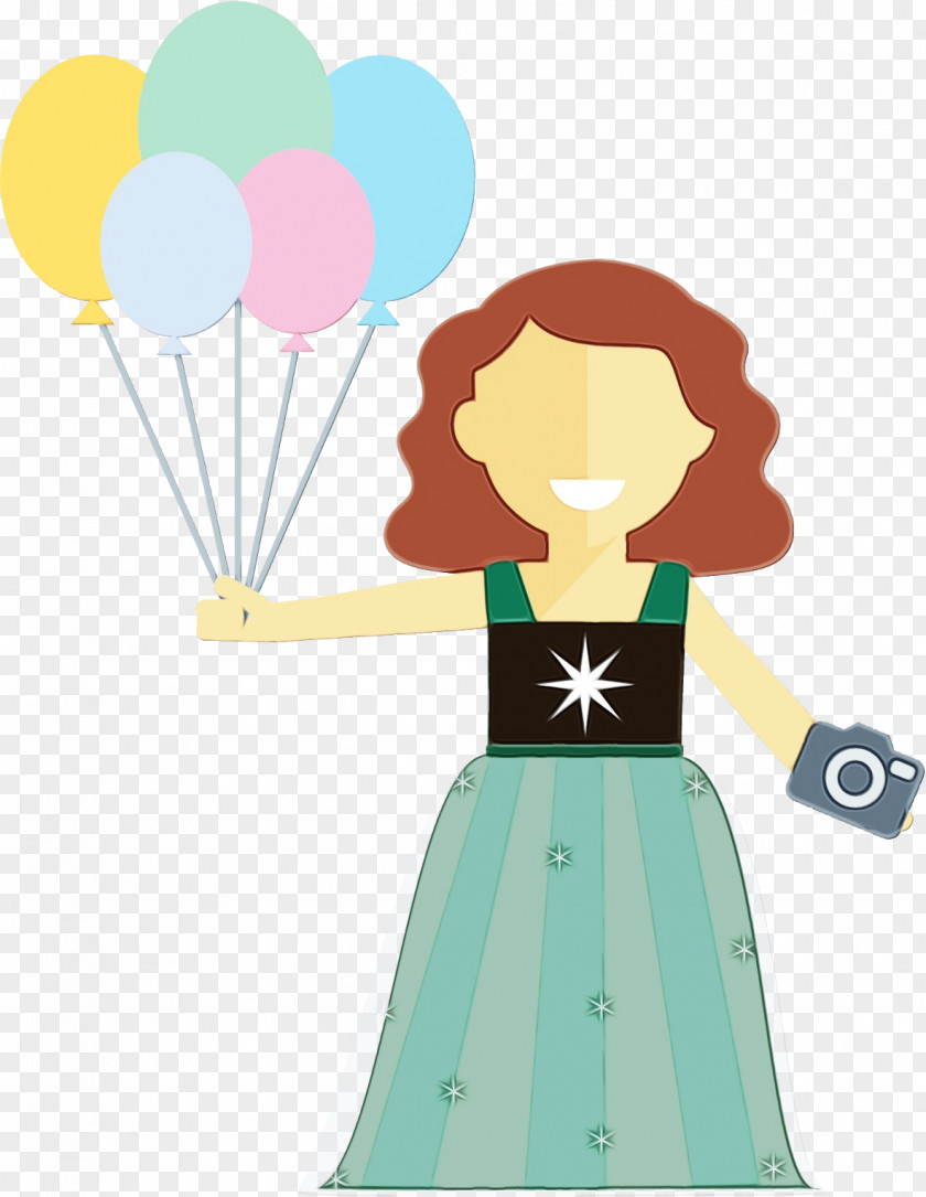 Style Fictional Character Cartoon Balloon Dress Clip Art PNG