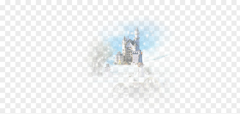 Winter Castle Sky Pattern PNG