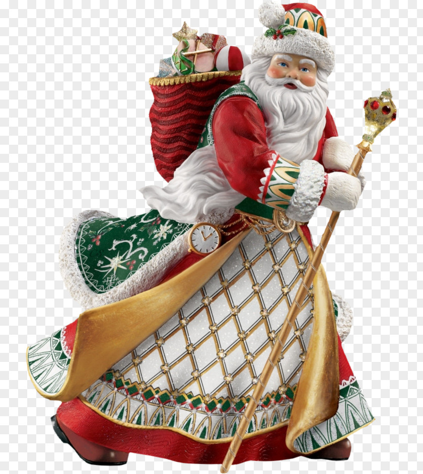 Christmas FIG. Santa Claus Mrs. Decoration Figurine PNG
