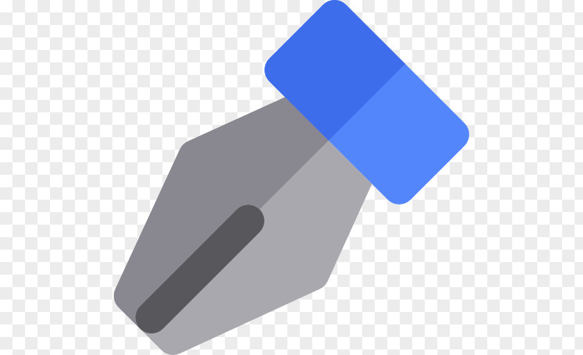 Fountain Pen Cobalt Blue Angle PNG